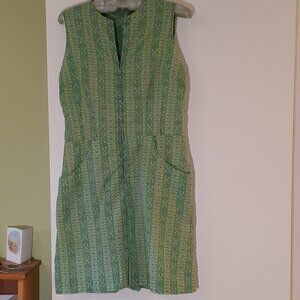 Vintage Handmade 1960s Summer Mini Dress Size Medium